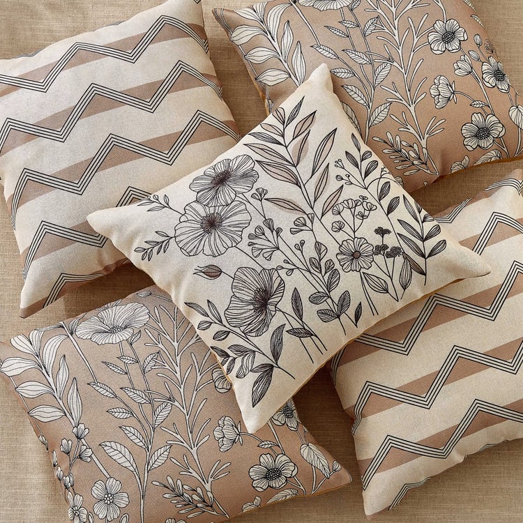 Pacific Vera Hewa Set of 5 Digital Printed Cushion Covers - 40x40cm