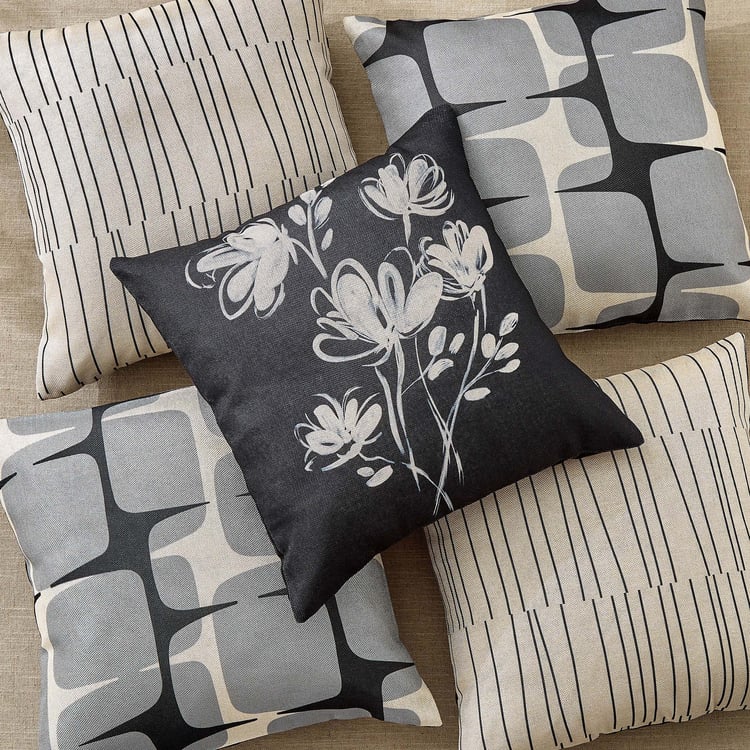 Pacific Vera Hewa Set of 5 Digital Printed Cushion Covers - 40x40cm