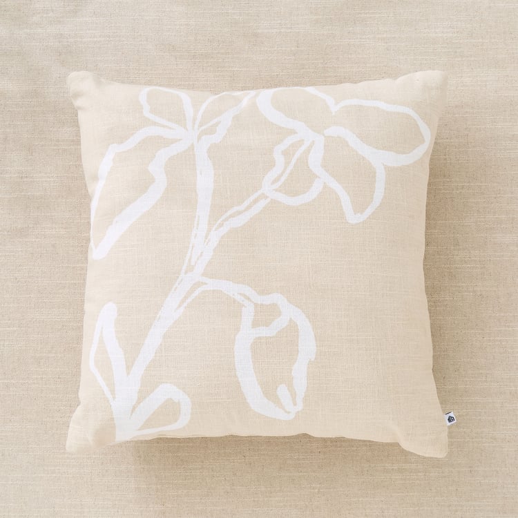 Natural Tranquil Liana Printed Filled Cushion - 40x40cm