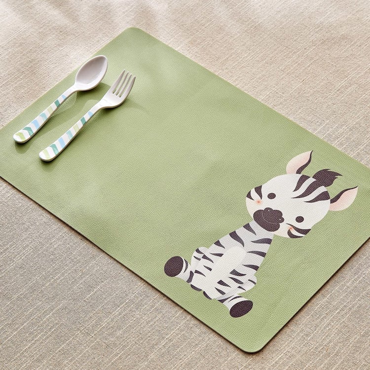 Slate Kids Safari PU Printed Placemat