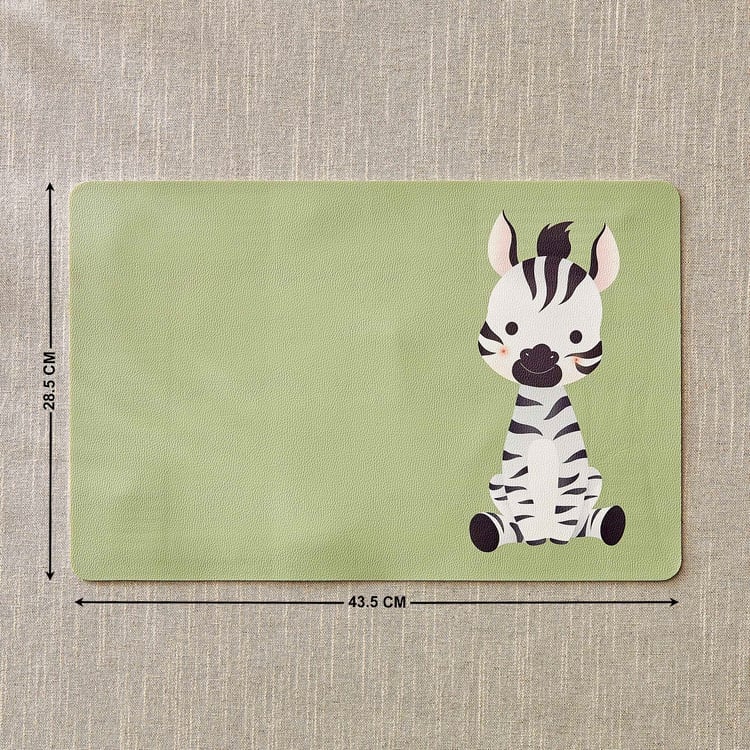 Slate Kids Safari PU Printed Placemat