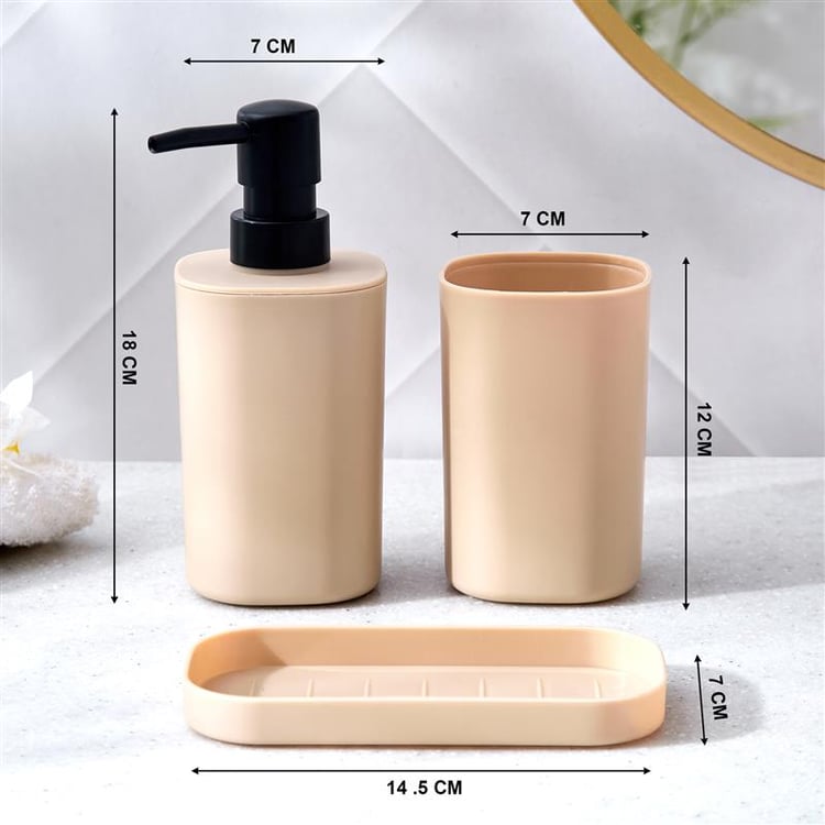 Emery Clara 3Pcs Polypropylene Bathroom Set