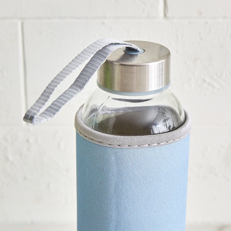 Favola Cadillac Glass Water Bottle with Pouch - 400ml