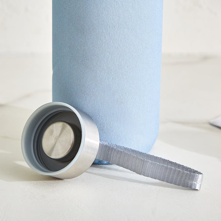 Favola Cadillac Glass Water Bottle with Pouch - 400ml