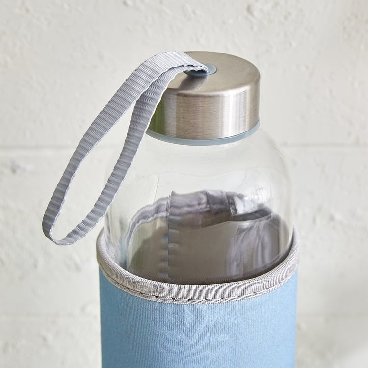 Favola Cadillac Glass Water Bottle with Pouch - 600ml