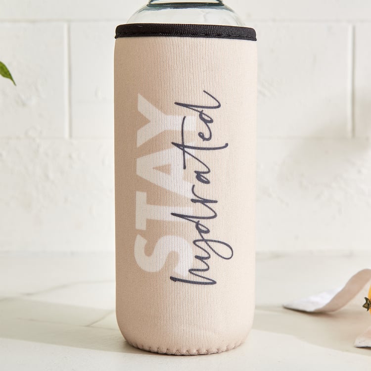 Favola Cadillac Glass Water Bottle with Pouch - 400ml