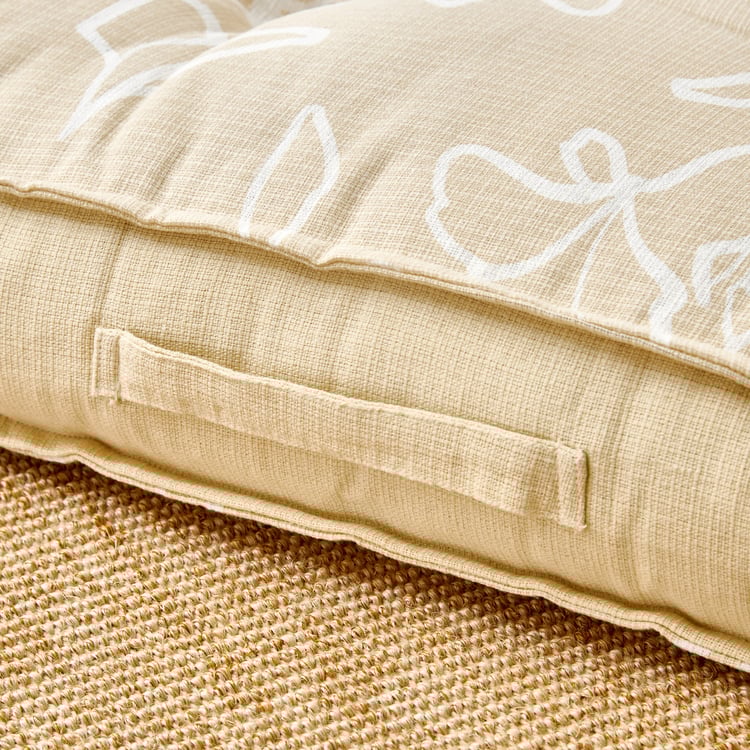 Poise Cotton Printed Floor Cushion - 65x65cm