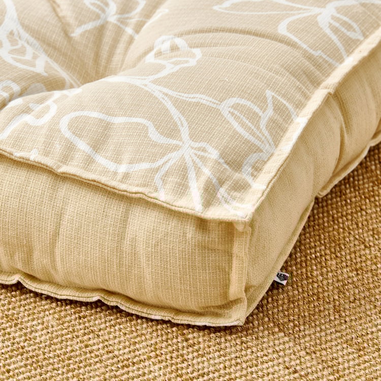 Poise Cotton Printed Floor Cushion - 65x65cm
