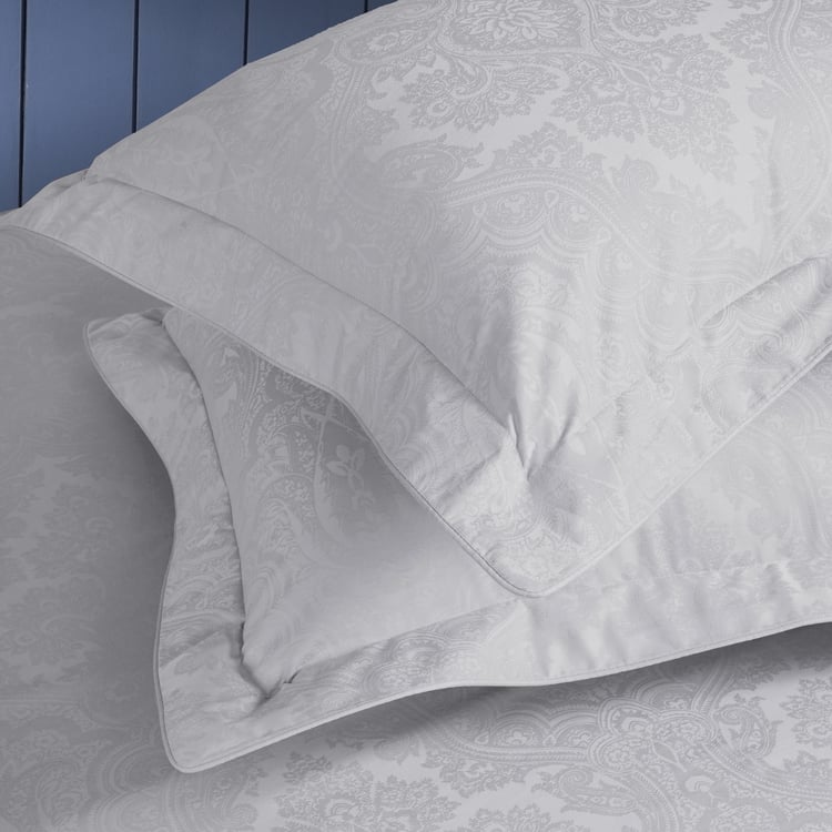 MASPAR Cotton 300TC Jacquard 4Pcs Super King Bedsheet Set