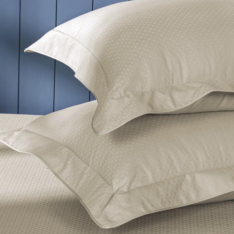 MASPAR Cotton 300TC Jacquard 4Pcs Super King Bedsheet Set