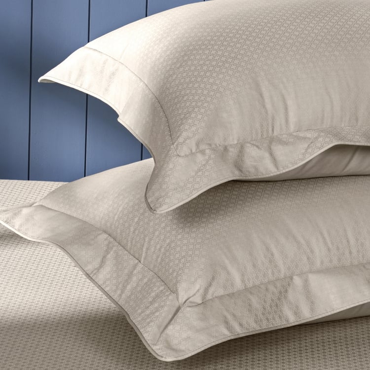 MASPAR Cotton 300TC Jacquard 4Pcs Super King Bedsheet Set