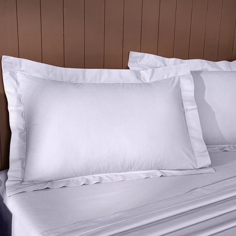 MASPAR Cotton 200TC Jacquard 3Pcs Super King Bedsheet Set