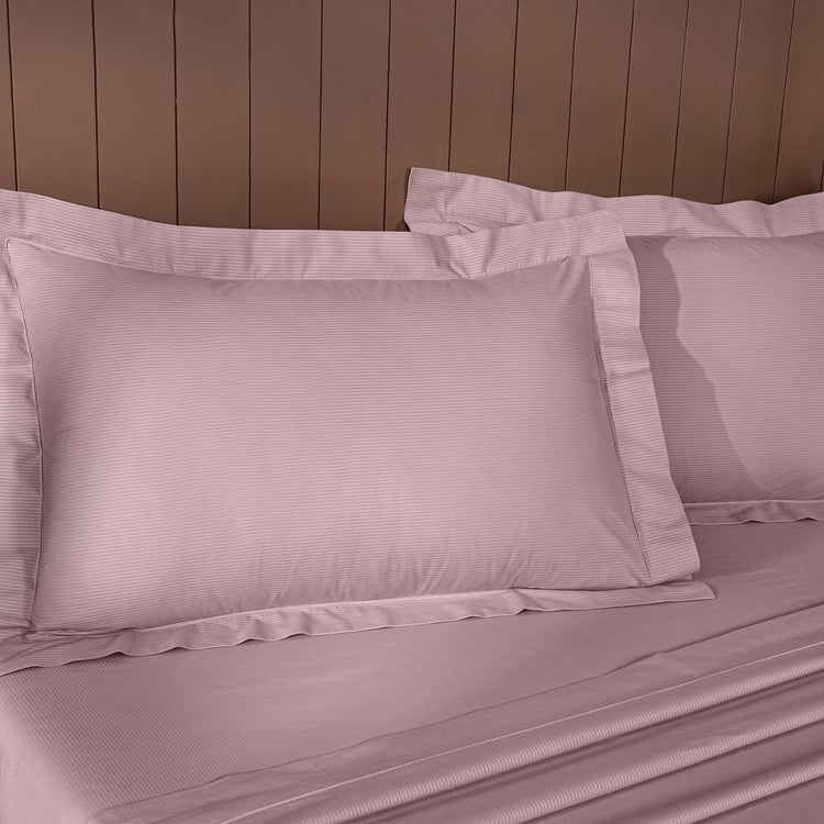 MASPAR Cotton 200TC Jacquard 3Pcs Super King Bedsheet Set