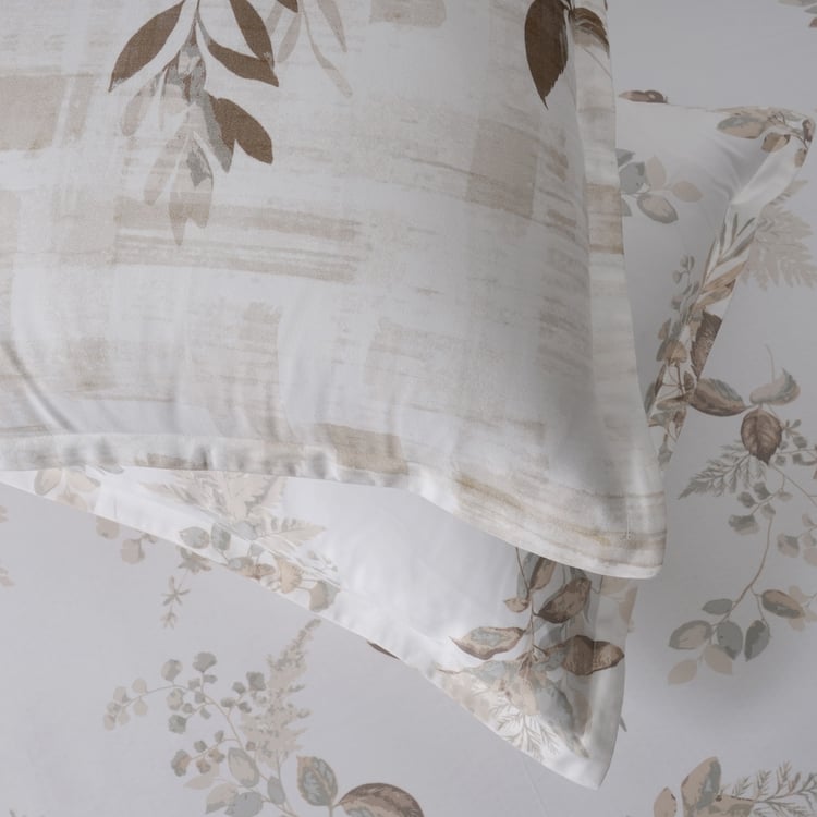 MASPAR Sensory Bloom Cotton 300TC Floral Print 3Pcs Super King Bedsheet Set