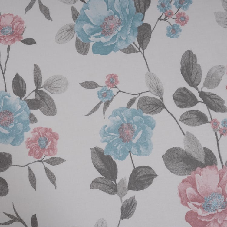 MASPAR Sensory Bloom Cotton 300TC Floral Print 3Pcs King Bedsheet Set