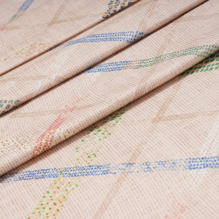 MASPAR Eclectic Geo Cotton 200TC Checked 2Pcs Single Bedsheet Set