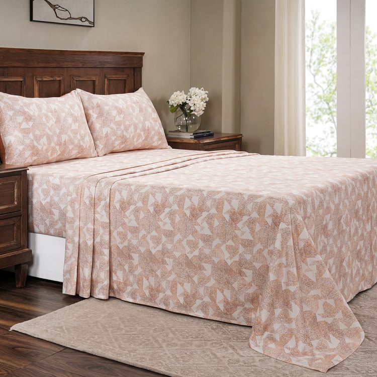 MASPAR Sensory Bloom Cotton 300TC Geometric Print 2Pcs Single Bedsheet Set