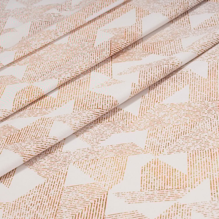 MASPAR Eclectic Geo Cotton 200TC Geometric Print 3Pcs King Bedsheet Set