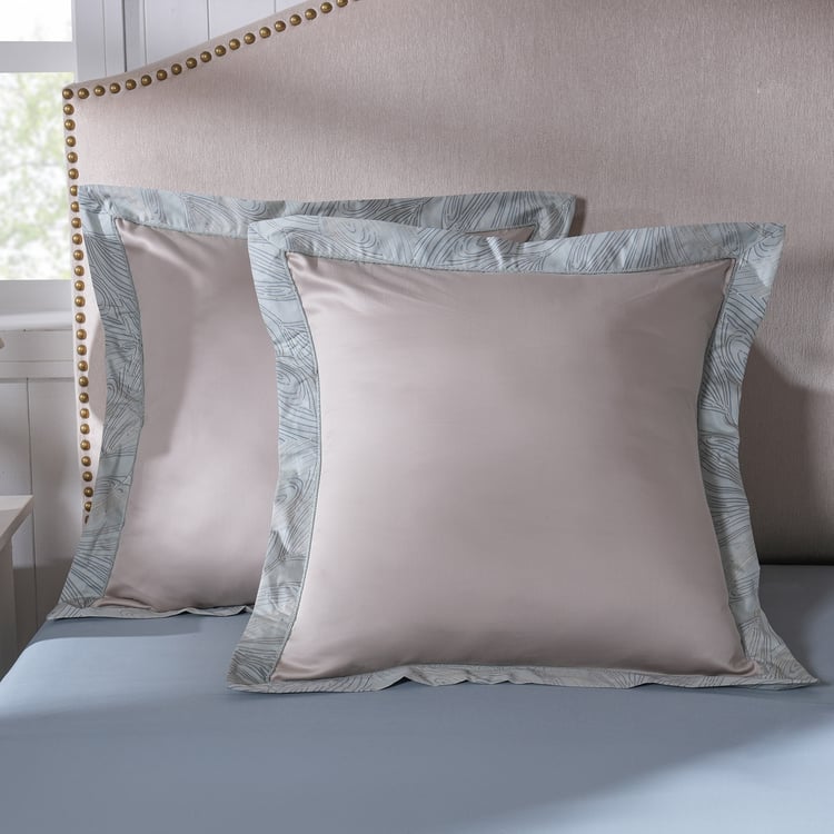 MASPAR Classical Ornate Set of 2 Cotton Cushion Covers - 60x60cm