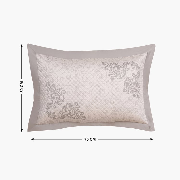 MASPAR Classical Ornate Set of 2 Ethnic Print Pillow Shams - 75x50cm