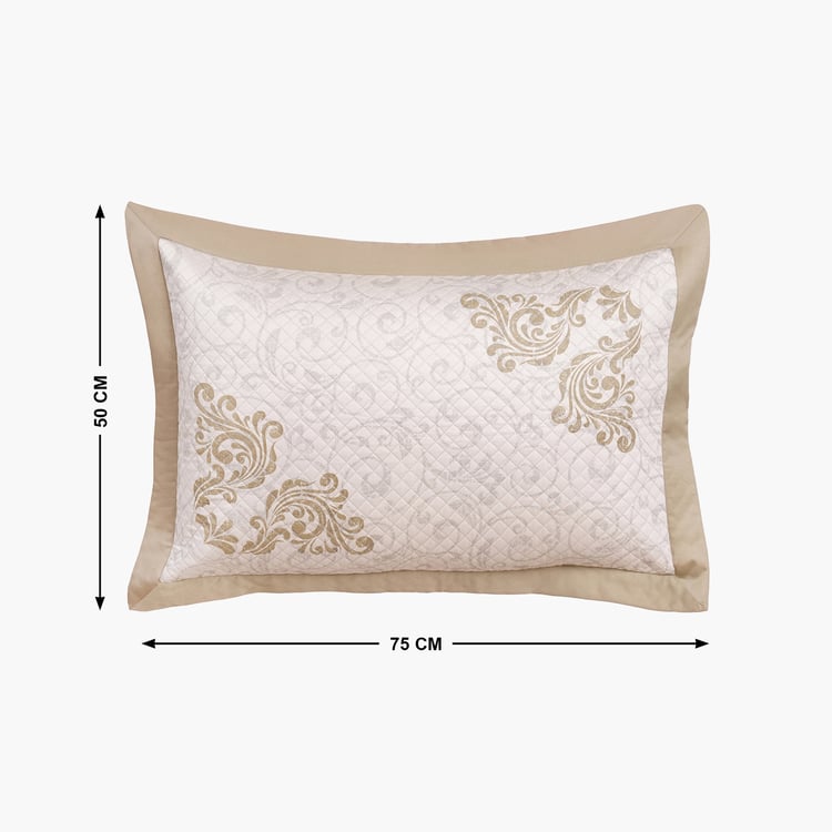 MASPAR Classical Ornate Set of 2 Ethnic Print Pillow Shams - 75x50cm