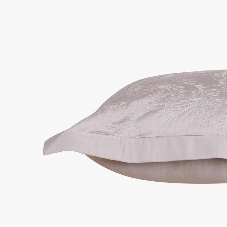 MASPAR Classical Ornate Set of 2 Embroidered Pillow Shams - 75x50cm
