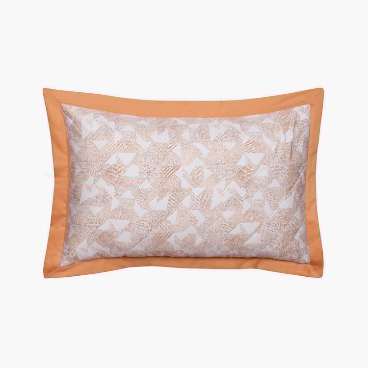 MASPAR Eclectic Geo Set of 2 Geometric Print Pillow Shams - 75x50cm