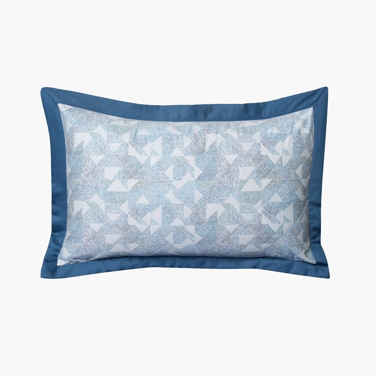 MASPAR Eclectic Geo Set of 2 Geometric Print Pillow Shams - 75x50cm