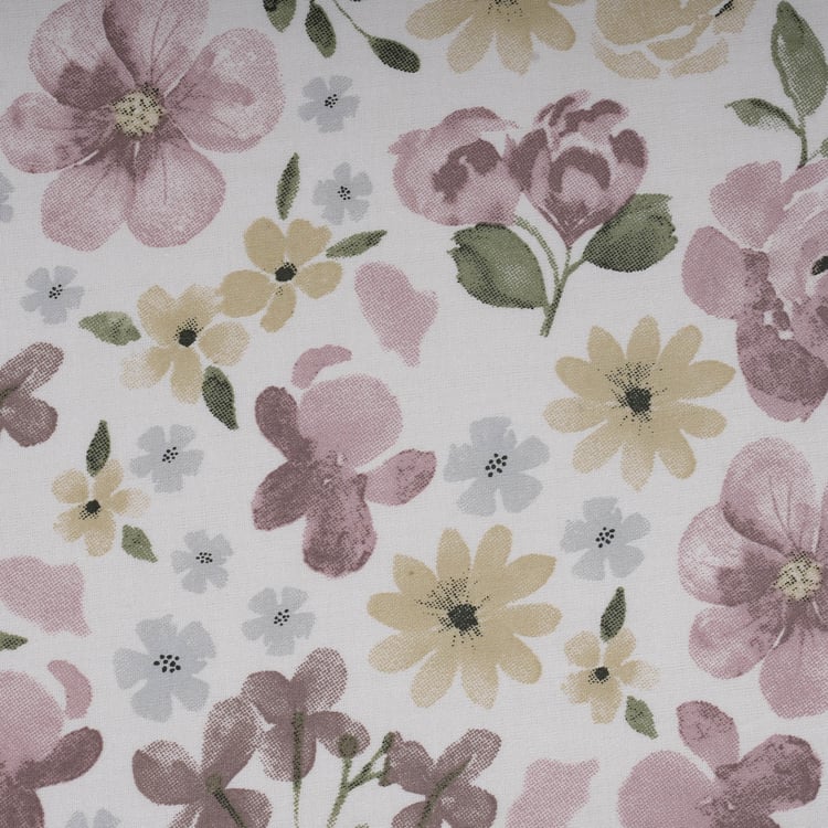 MASPAR Sensory Bloom Cotton 300TC Floral Print 3Pcs King Fitted Bedsheet Set