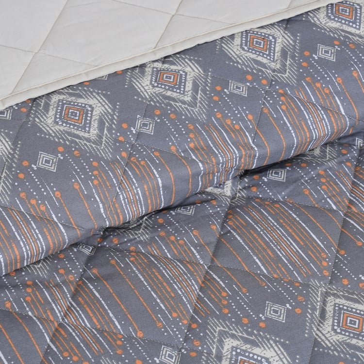 MASPAR Sensory Bloom Cotton 4Pcs Ethnic Printed Double Bed-In-A-Bag Set