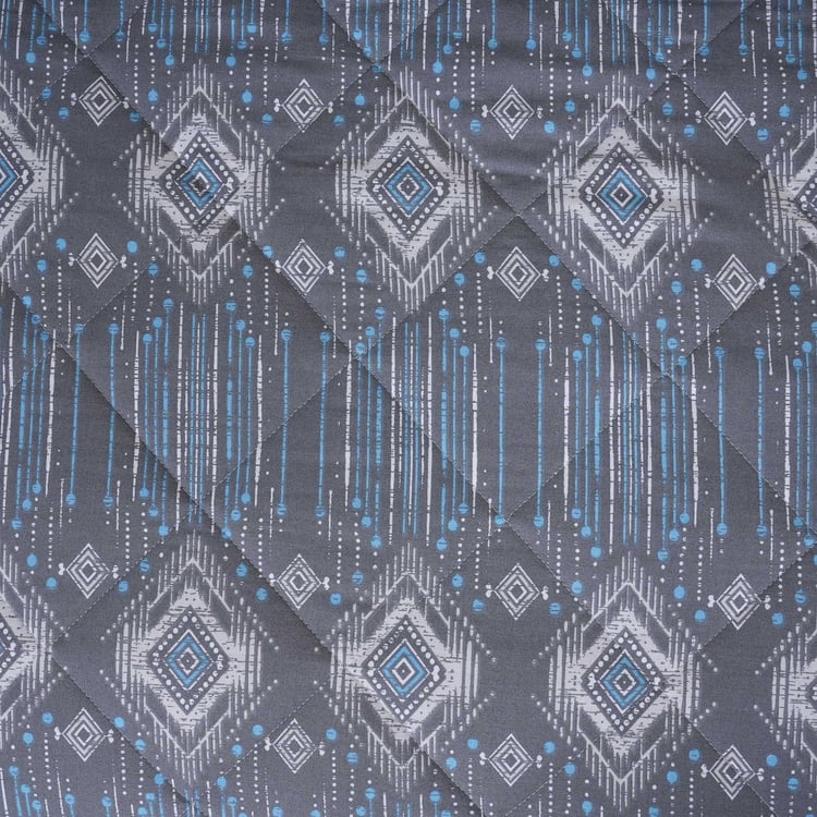 MASPAR Sensory Bloom Cotton 4Pcs Geometric Print Double Bed-In-A-Bag Set