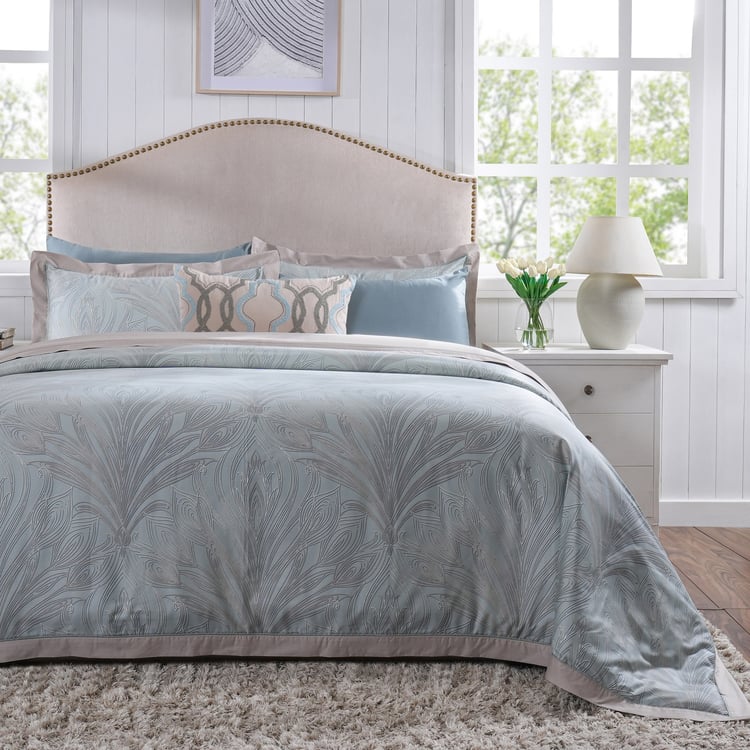 MASPAR Classical Ornate Cotton 8Pcs Printed Double Bed-In-A-Bag Set