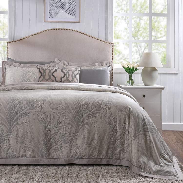 MASPAR Classical Ornate Cotton 8Pcs Printed Double Bed-In-A-Bag Set