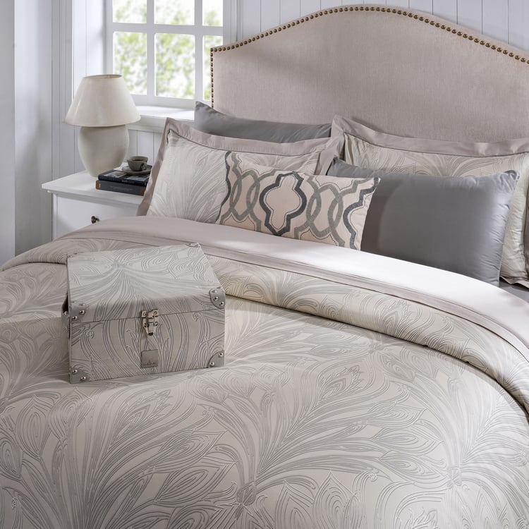 MASPAR Classical Ornate Cotton 8Pcs Printed Double Bed-In-A-Bag Set