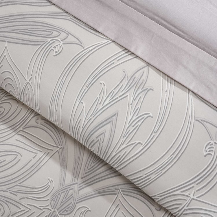 MASPAR Classical Ornate Cotton 8Pcs Printed Double Bed-In-A-Bag Set