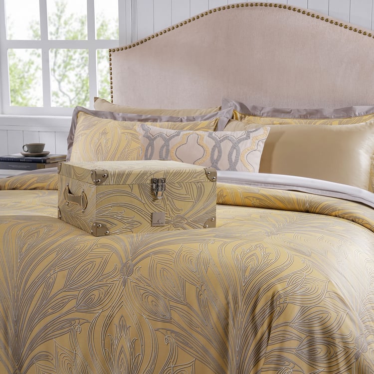 MASPAR Classical Ornate Cotton 8Pcs Printed Double Bed-In-A-Bag Set