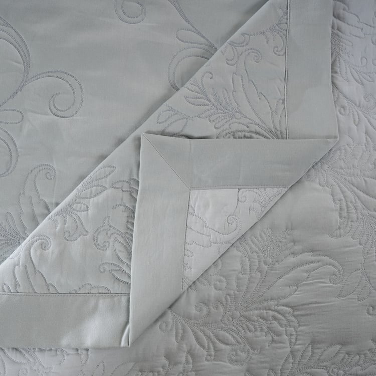 MASPAR Classical Ornate Cotton 8Pcs Embroidered Double Bed-In-A-Bag Set
