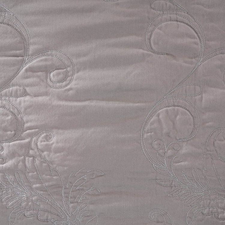MASPAR Classical Ornate Cotton 8Pcs Embroidered Double Bed-In-A-Bag Set
