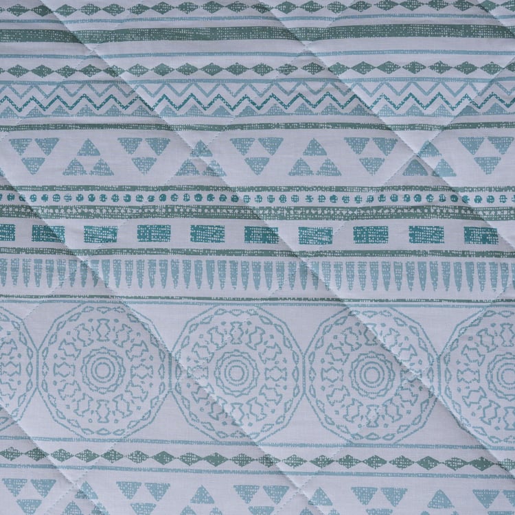 MASPAR Sensory Bloom Cotton Geometric Print Double Quilt