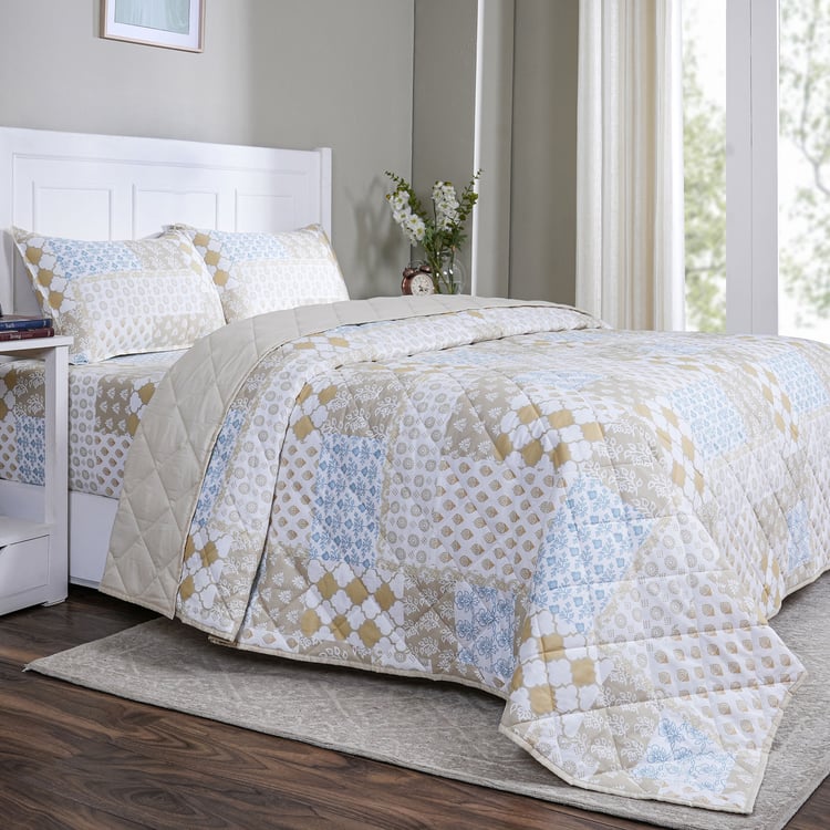 MASPAR Sensory Bloom Cotton Printed Double Quilt