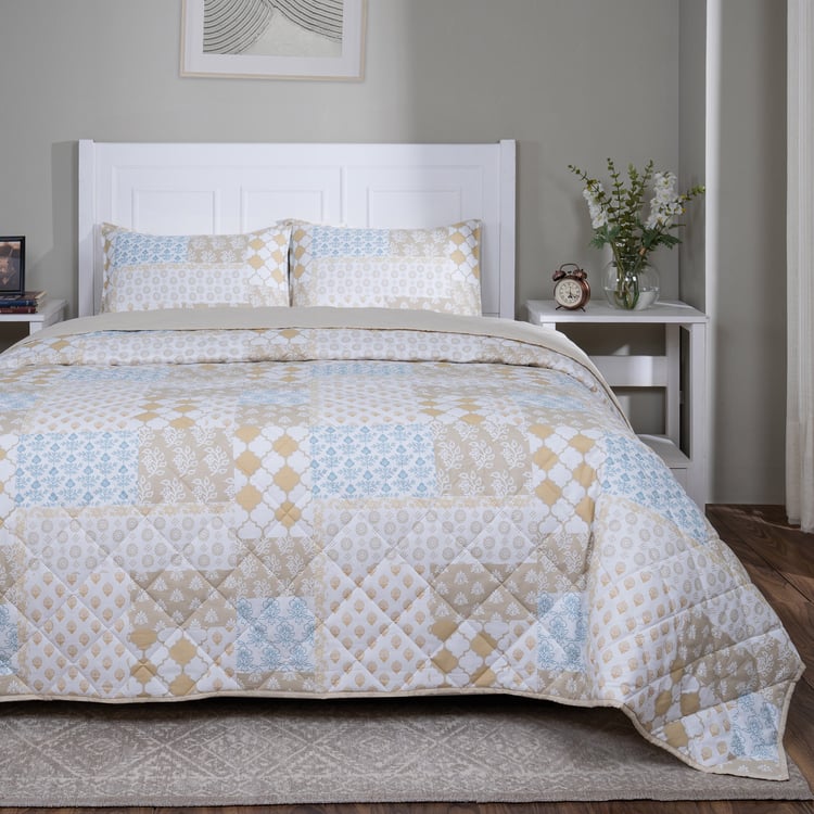 MASPAR Sensory Bloom Cotton Printed Double Quilt