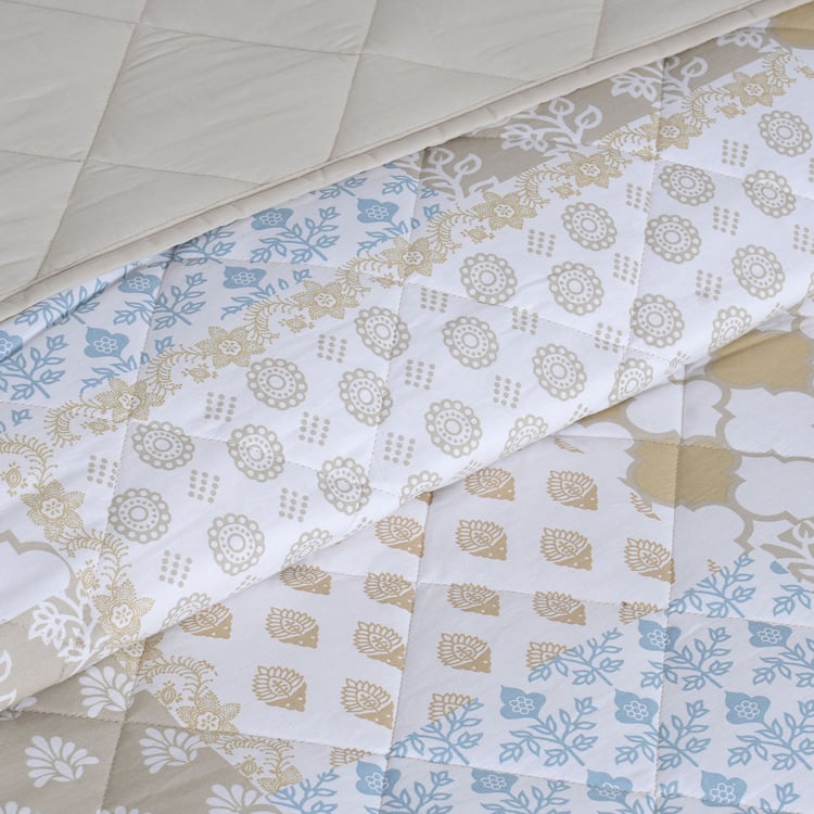 MASPAR Sensory Bloom Cotton Printed Double Quilt