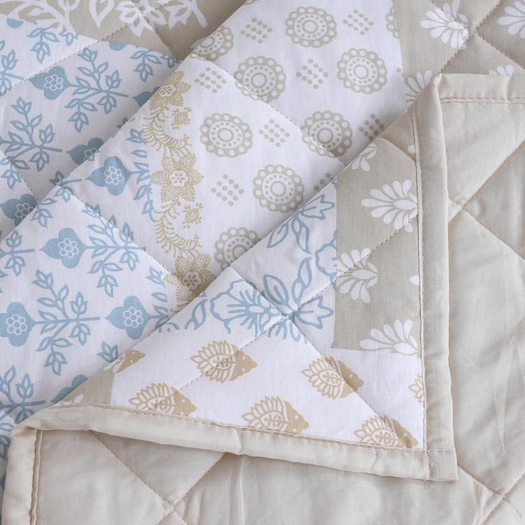 MASPAR Sensory Bloom Cotton Printed Double Quilt