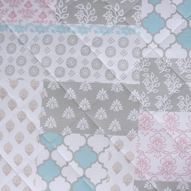 MASPAR Sensory Bloom Cotton Ethnic Print Double Quilt