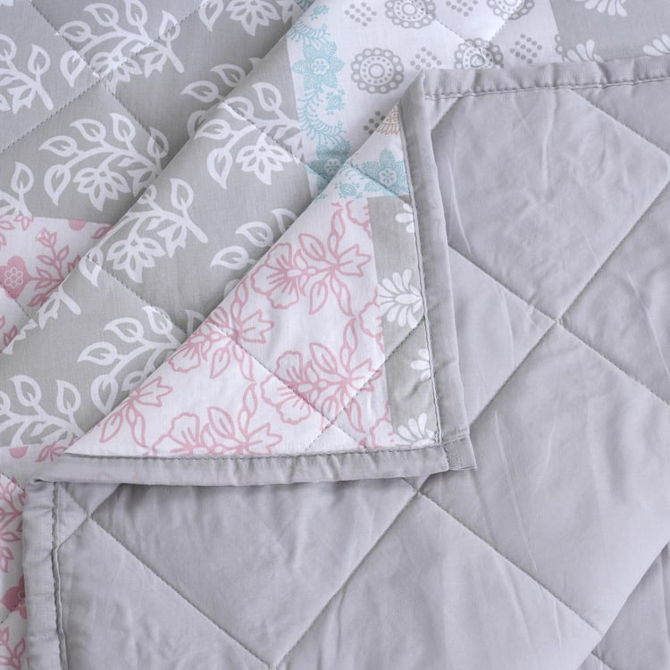 MASPAR Sensory Bloom Cotton Ethnic Print Double Quilt