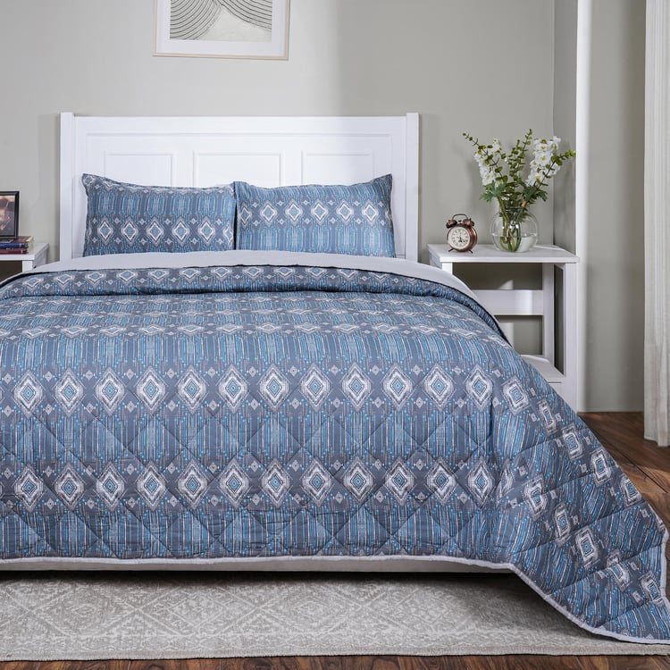 MASPAR Sensory Bloom Ethnic Print Double Quilt