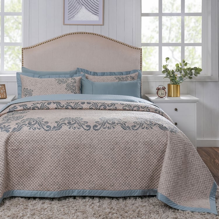MASPAR Classical Ornate Cotton Printed Double Quilt