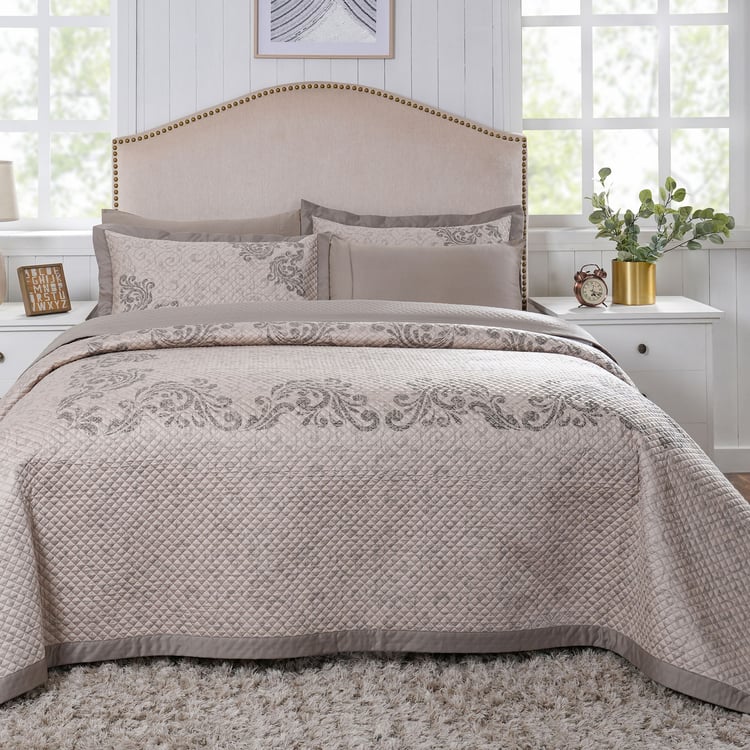 MASPAR Classical Ornate Cotton Printed Double Quilt