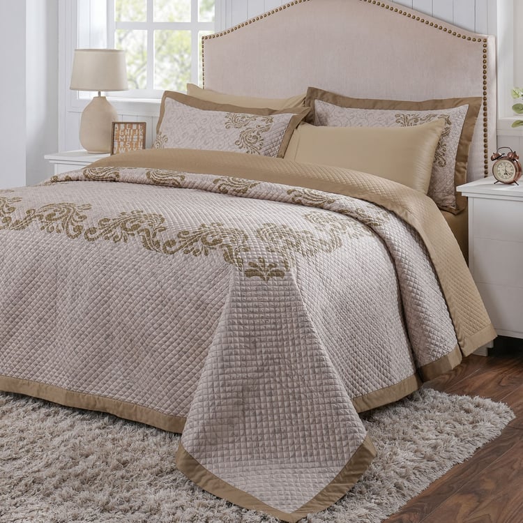 MASPAR Classical Ornate Cotton Printed Double Quilt