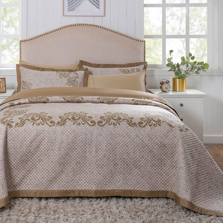 MASPAR Classical Ornate Cotton Printed Double Quilt